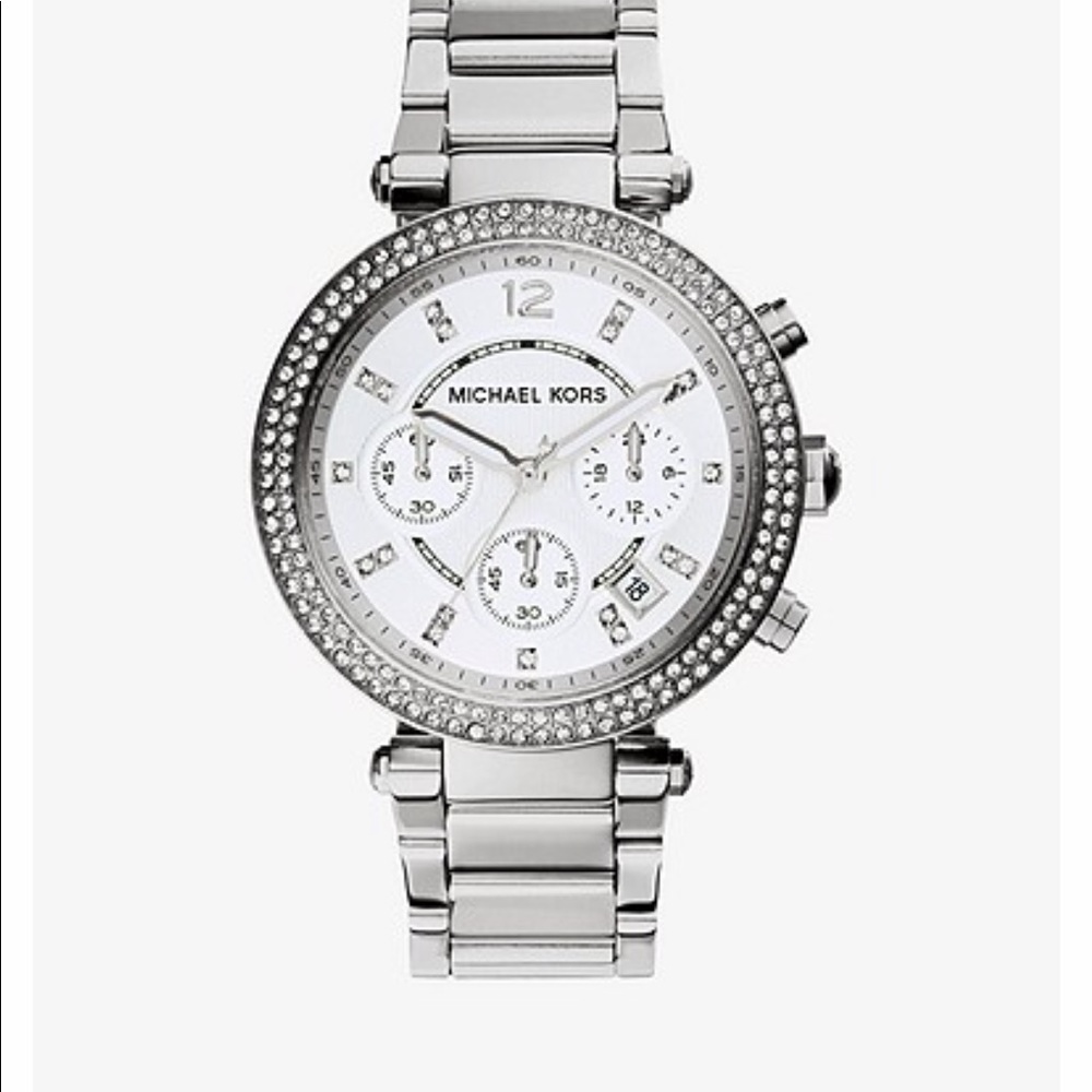 Michael Kors Parker Silver Watch